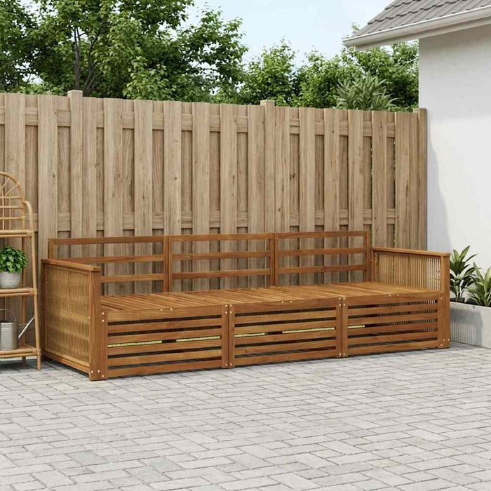 Set de canapele de exterior 3 pcs natural Lemn Solid de Acacia WALTI