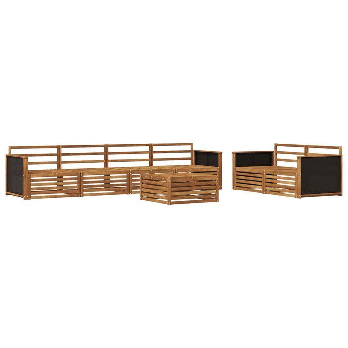 Set de canapele de exterior 7 pcs natural Lemn Solid de Acacia WALTI