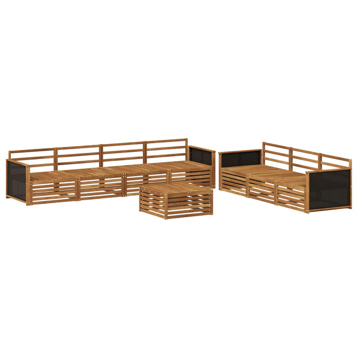 Set de canapele de exterior 8 pcs natural 79 x 79 x 37 cm WALTI