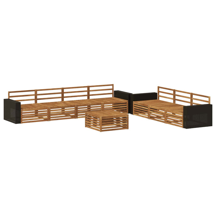 Set de canapele de exterior 8 pcs natural 79 x 79 x 37 cm WALTI