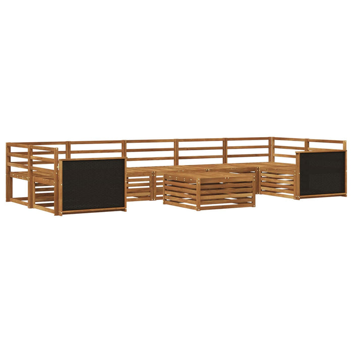 Set de canapele de exterior 8 pcs natural Lemn Solid de Acacia WALTI