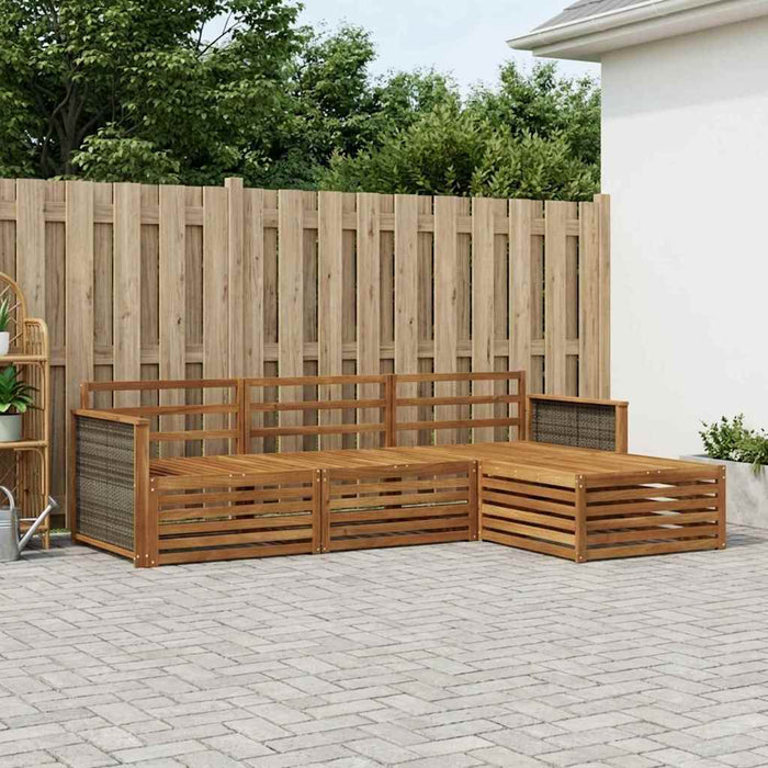 Set de canapele de exterior natural 249,5 x 162,5 x 73 cm WALTI