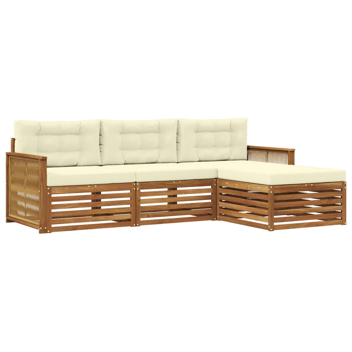 Set de canapele de exterior Natural și Crem 249 x 162,5 x 73 cm WALTI