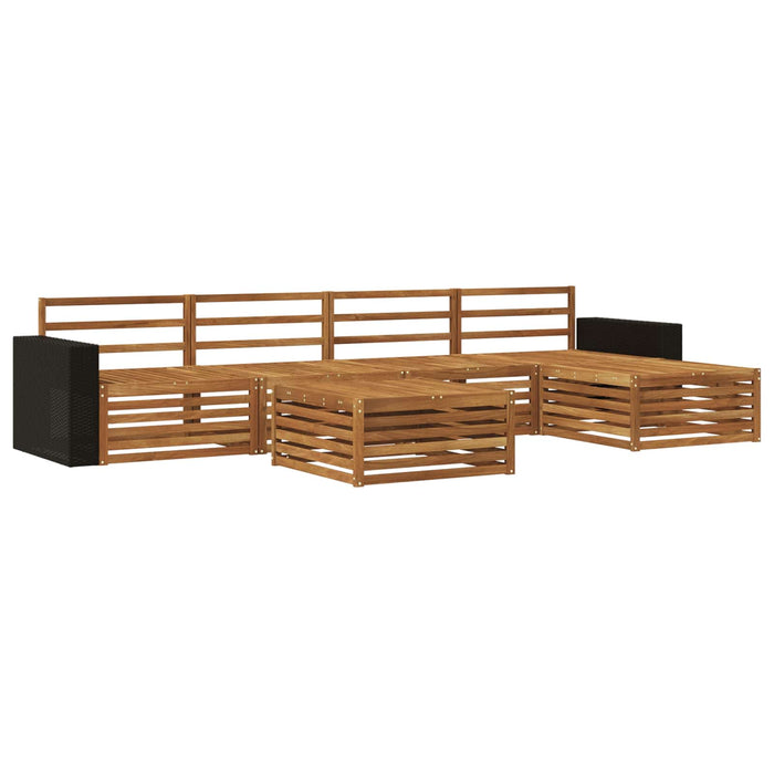 Set de canapele de exterior 6 pcs natural 79 x 79 x 37 cm WALTI