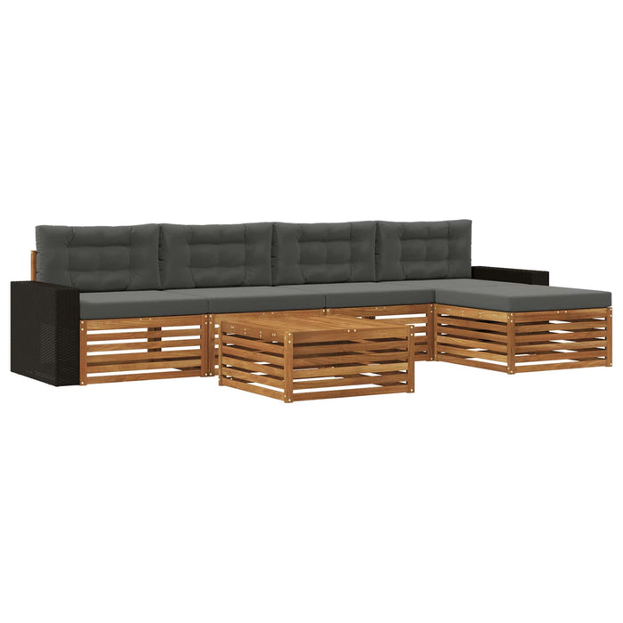 Set de canapele de exterior 6 pcs Natural și Antracit WALTI