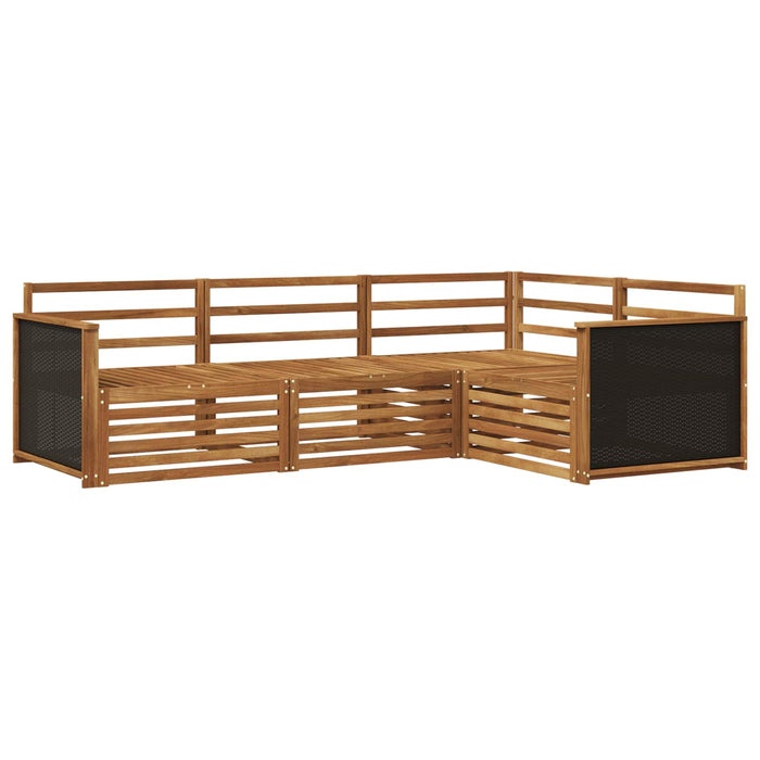 Set de canapele de exterior 4 pcs natural 247,5 x 168,5 x 73 cm WALTI