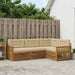 Set de canapele de exterior cu pernă 4 pcs Natural și Bej - WALTI WALTI