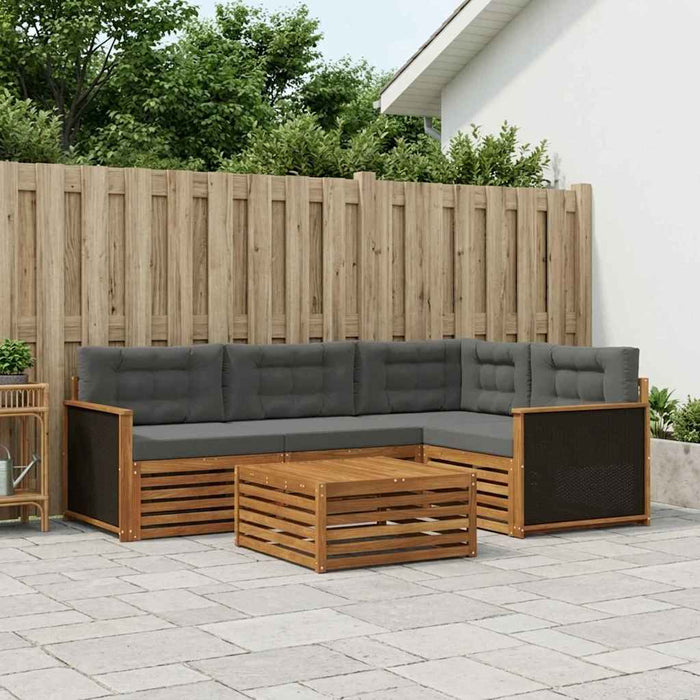 Set de canapele de exterior 5 pcs Natural și Antracit WALTI