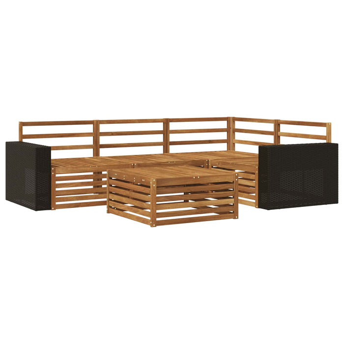 Set de canapele de exterior 5 pcs natural 79 x 79 x 37 cm WALTI