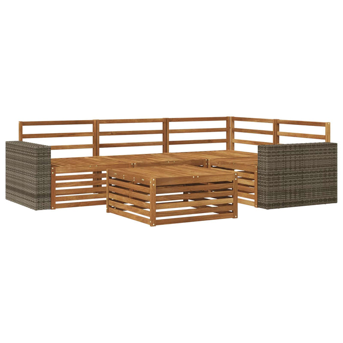 Set de canapele de exterior 5 pcs natural 79 x 79 x 37 cm WALTI