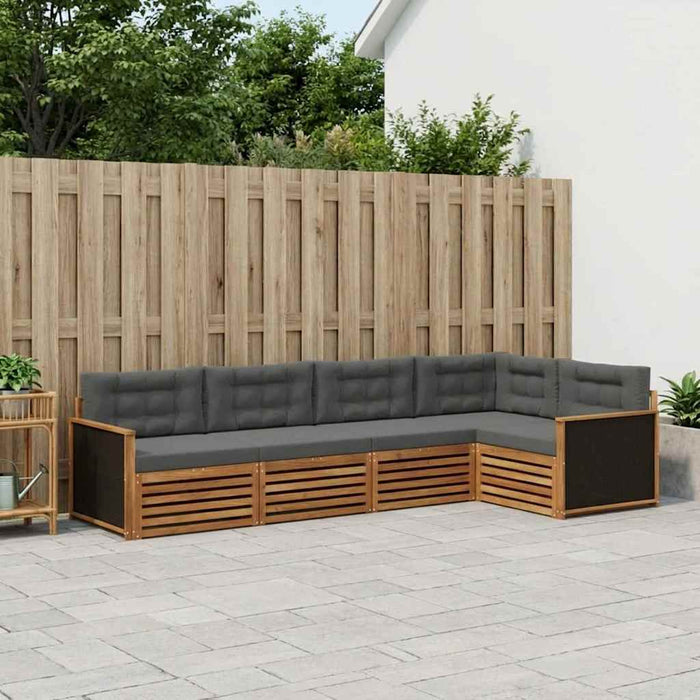 Set de canapele de exterior 5 pcs Natural și Antracit WALTI