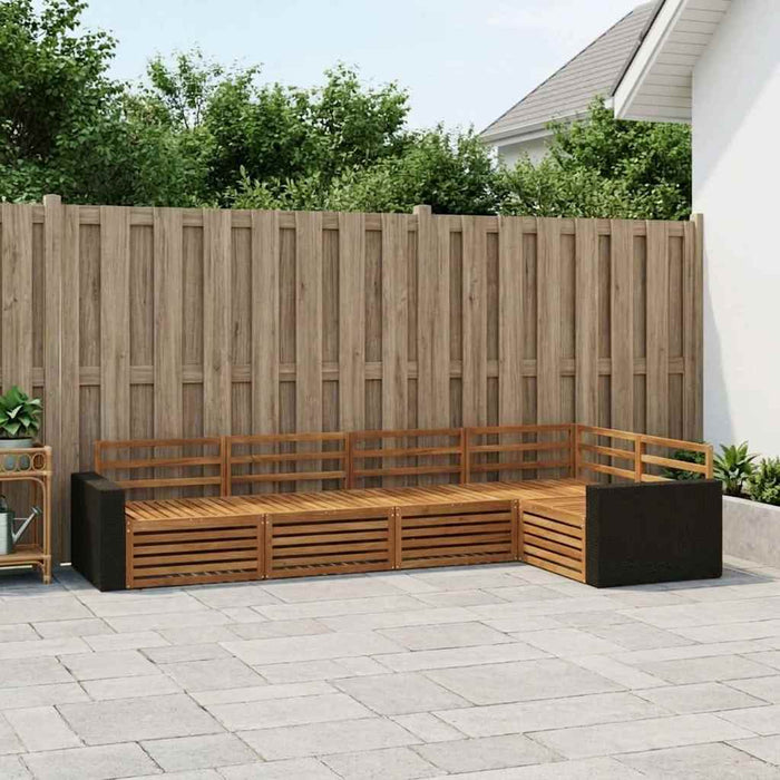 Set de canapele de exterior 5 pcs natural 331 x 172,5 x 73 cm WALTI