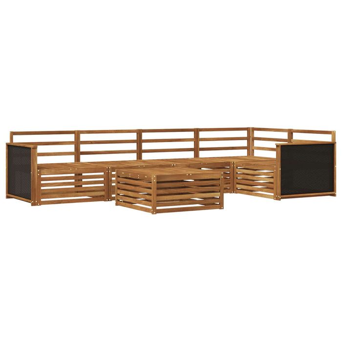 Set de canapele de exterior 6 pcs natural 79 x 79 x 37 cm WALTI