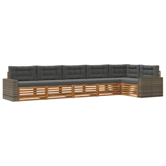 Set de canapele de exterior 6 pcs Natural și Antracit WALTI