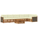 Set de canapele de exterior cu pernă 7 pcs Natural și Crem - WALTI WALTI