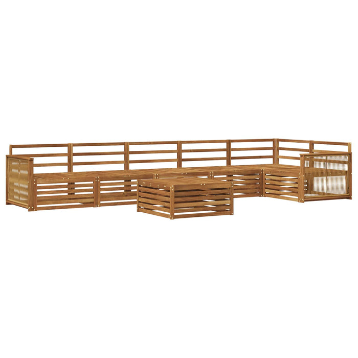 Set de canapele de exterior 7 pcs natural Lemn Solid de Acacia WALTI