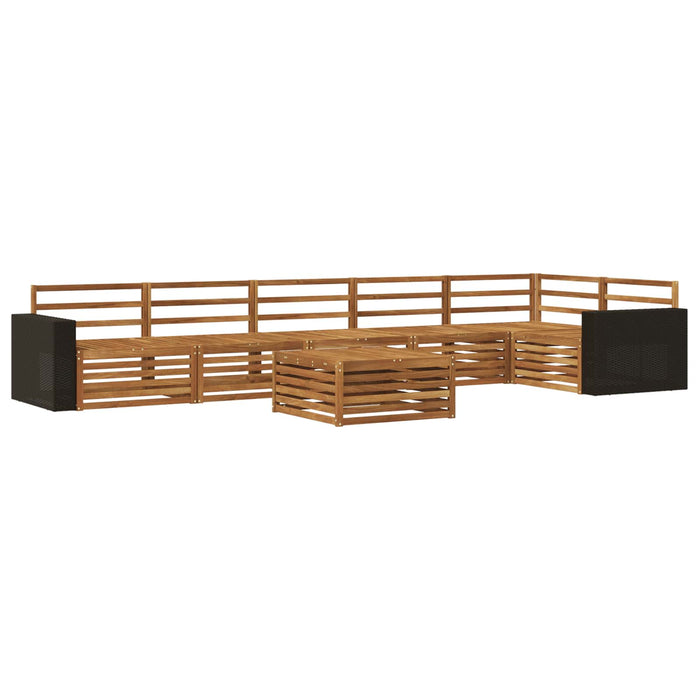 Set de canapele de exterior 7 pcs natural 79 x 79 x 37 cm WALTI