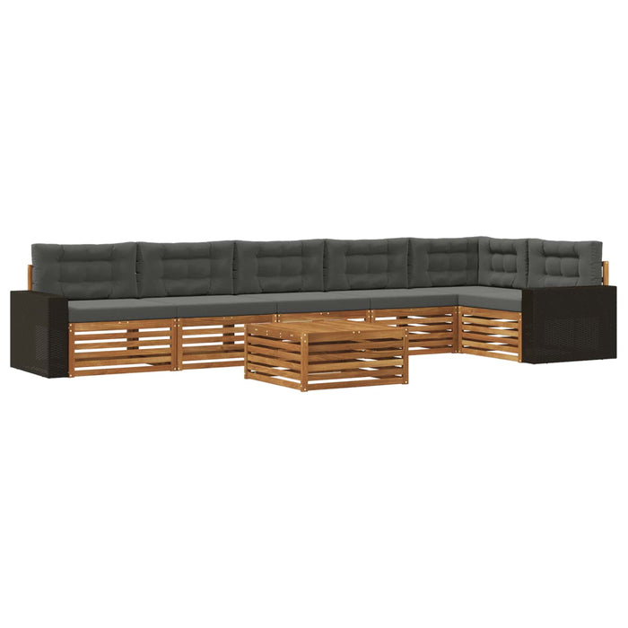 Set de canapele de exterior 7 pcs Natural și Antracit WALTI