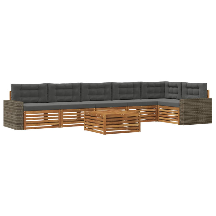 Set de canapele de exterior 7 pcs Natural și Antracit WALTI
