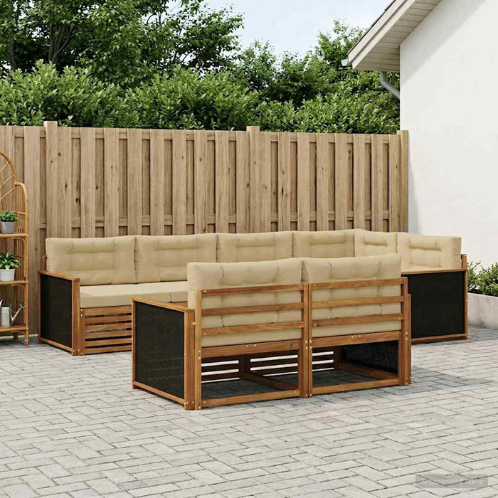 Set de canapele de exterior cu pernă 7 pcs - WALTI WALTI
