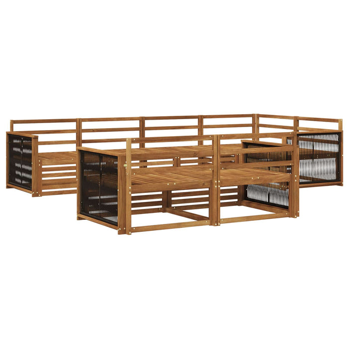 Set de canapele de exterior 7 pcs natural WALTI