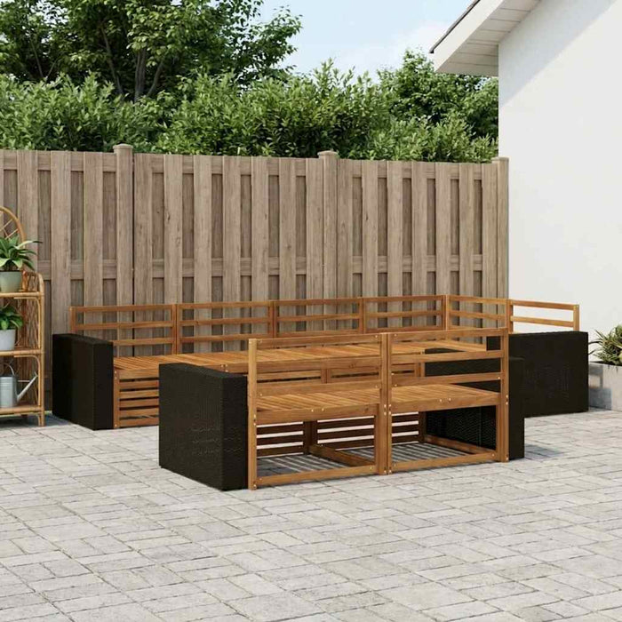 Set de canapele de exterior 7 pcs natural WALTI