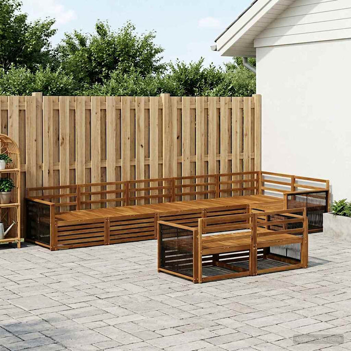 Set de canapele de exterior 8 pcs natural - WALTI WALTI