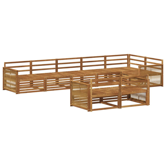 Set de canapele de exterior 8 pcs natural WALTI