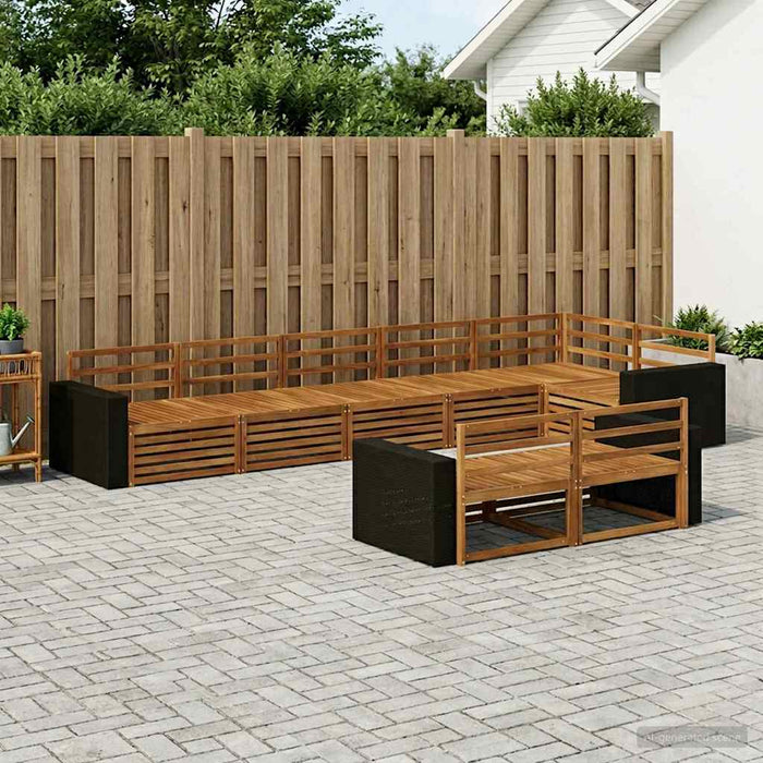 Set de canapele de exterior 8 pcs natural WALTI