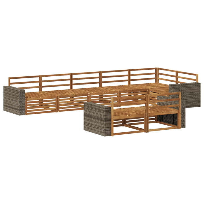 Set de canapele de exterior 8 pcs natural WALTI