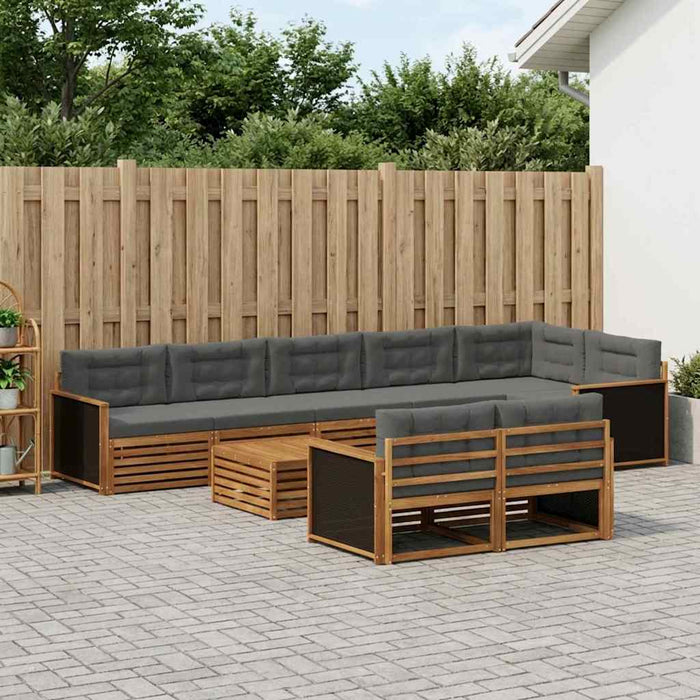 Set de canapele de exterior cu pernă 9 pcs WALTI