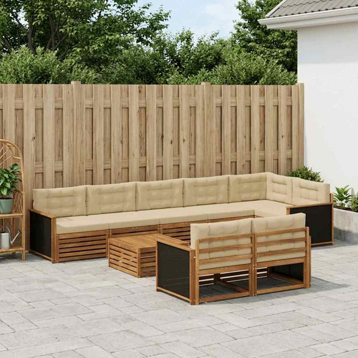 Set de canapele de exterior cu pernă 9 pcs WALTI
