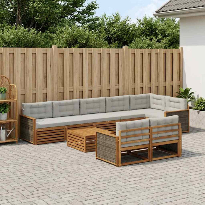Set de canapele de exterior cu pernă 9 pcs WALTI