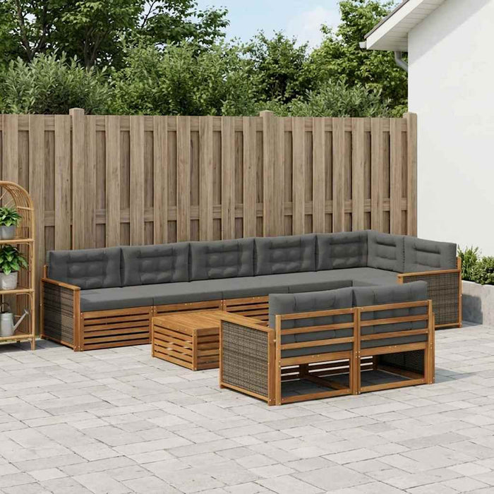 Set de canapele de exterior cu pernă 9 pcs WALTI