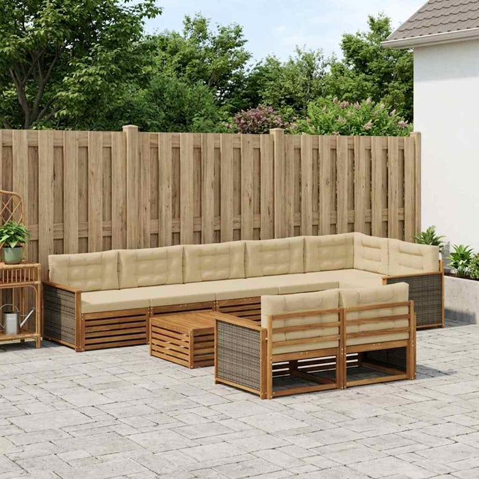 Set de canapele de exterior cu pernă 9 pcs - WALTI WALTI