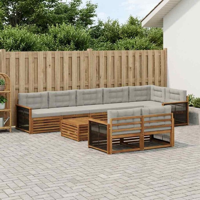 Set de canapele de exterior cu pernă 9 pcs - WALTI WALTI