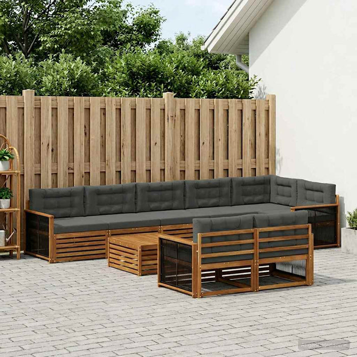 Set de canapele de exterior cu pernă 9 pcs WALTI