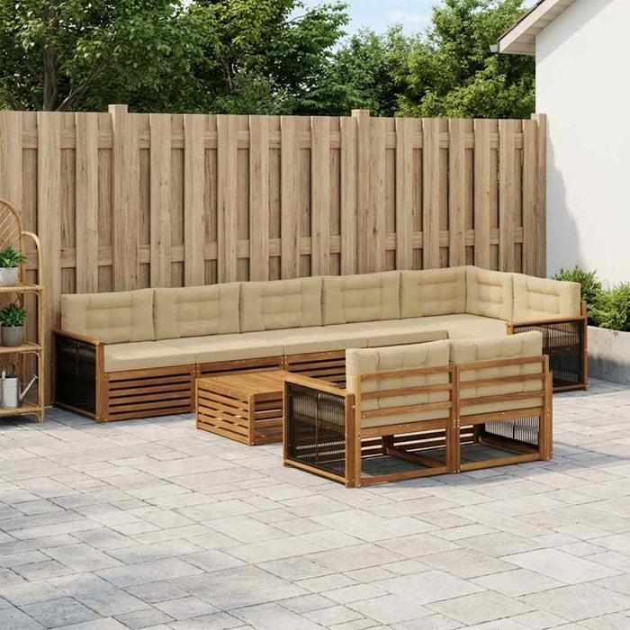 Set de canapele de exterior cu pernă 9 pcs WALTI