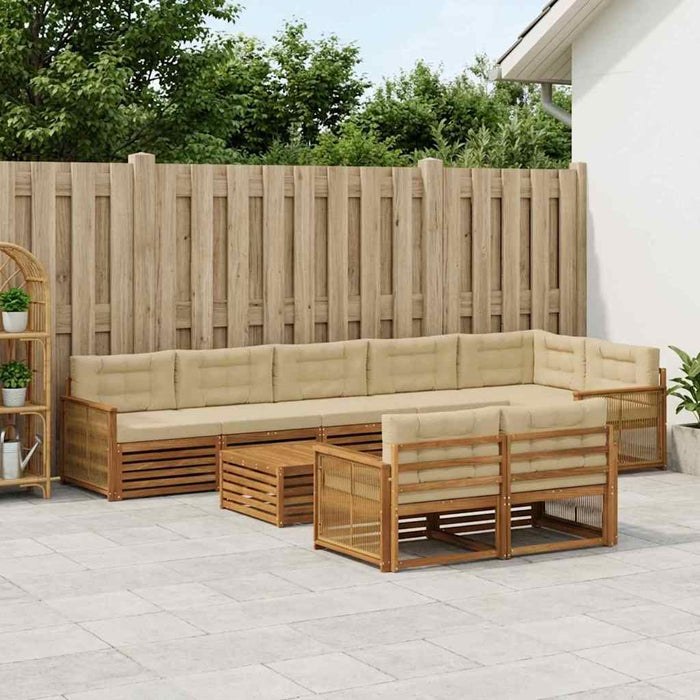 Set de canapele de exterior cu pernă 9 pcs WALTI