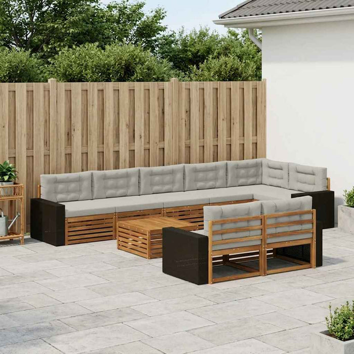 Set de canapele de exterior cu pernă 9 pcs - WALTI WALTI