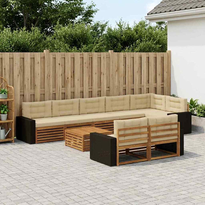 Set de canapele de exterior cu pernă 9 pcs - WALTI WALTI