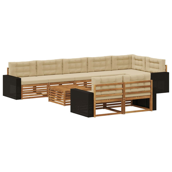 Set de canapele de exterior cu pernă 9 pcs - WALTI WALTI