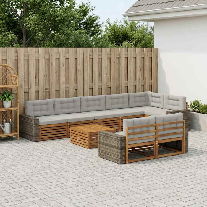 Set de canapele de exterior cu pernă 9 pcs WALTI
