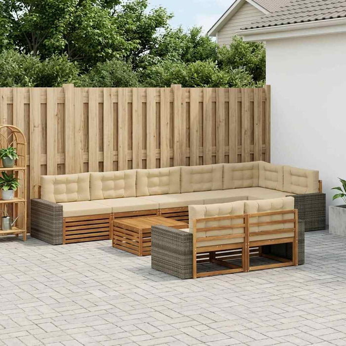 Set de canapele de exterior cu pernă 9 pcs WALTI