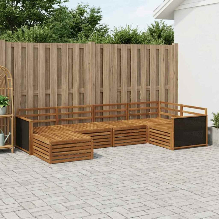 Set de canapele de exterior 6 pcs natural WALTI