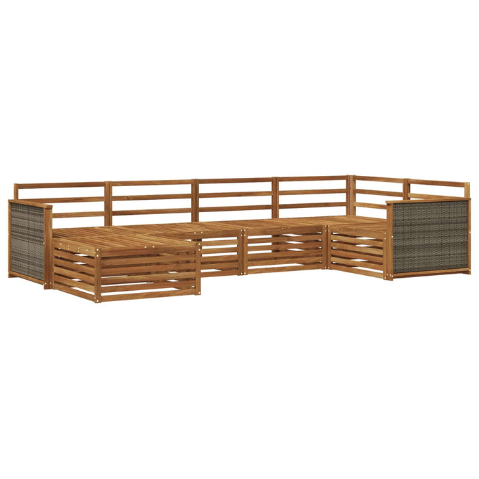 Set de canapele de exterior 6 pcs natural WALTI