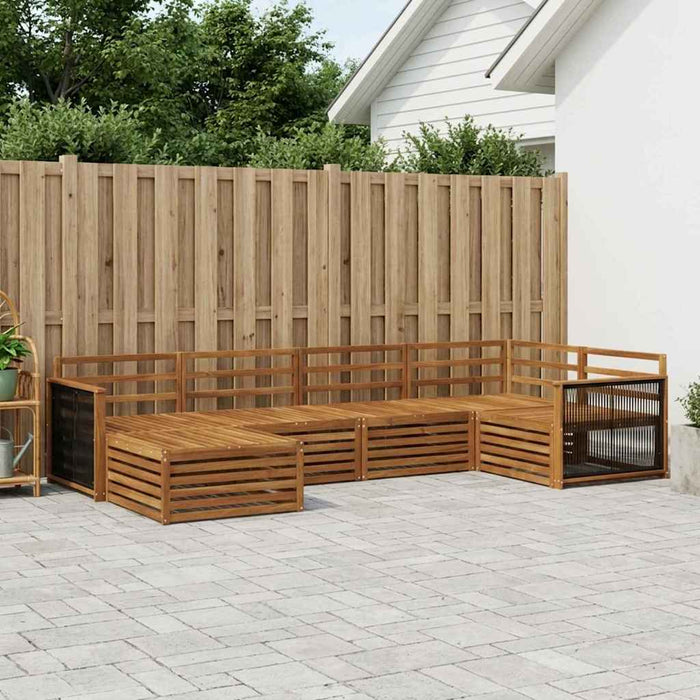 Set de canapele de exterior 6 pcs natural WALTI