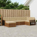 Set de canapele de exterior cu pernă 6 pcs Natural și Bej - WALTI WALTI