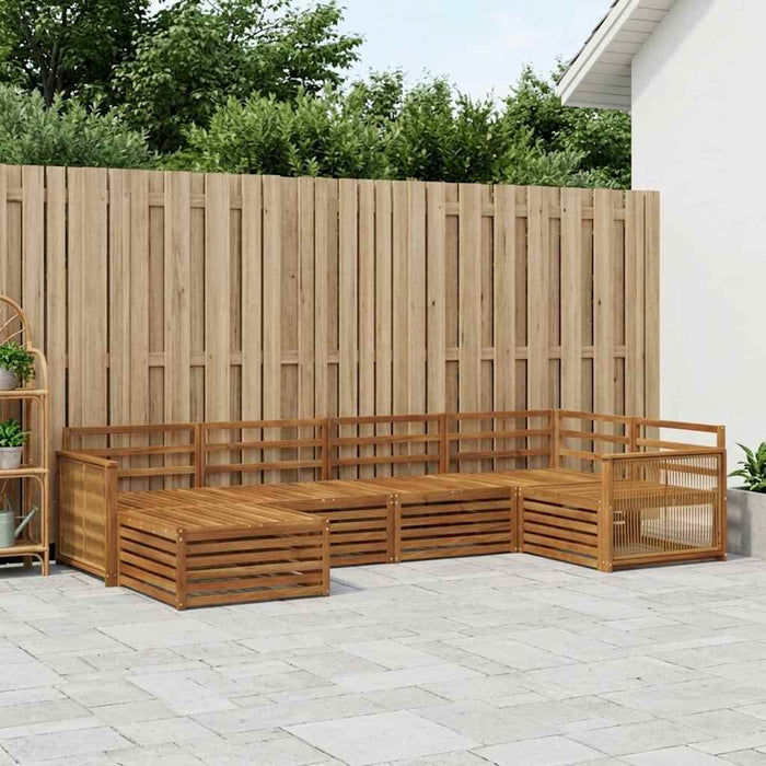 Set de canapele de exterior 6 pcs natural WALTI