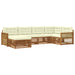 Set de canapele de exterior cu pernă 6 pcs Natural și Crem - WALTI WALTI